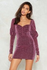 Nasty Gal More More More Glitter Dress – glitter going out dresses