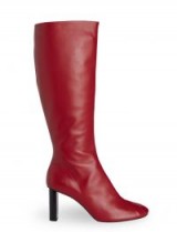 JOSEPH Nappa Leather Moulin Boot ~ red knee high boots