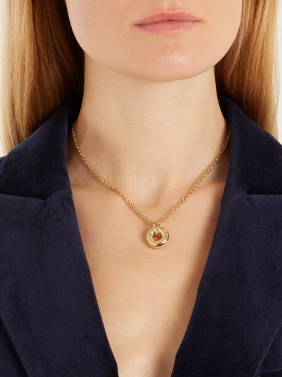 SPINELLI KILCOLLIN Nebula yellow-gold necklace ~ small round pendants ~ stylish jewellery
