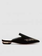 NICHOLAS KIRKWOOD‎ Beya Embellished Velvet Slippers | pointed toe flats
