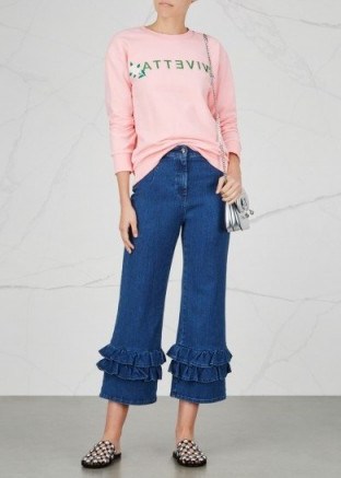 VIVETTA Nuovo Messico ruffle-trimmed jeans - flipped