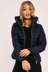 IN THE STYLE OSSIE NAVY PADDED JACKET