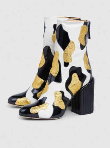 PETAR PETROV‎ Sindhu Patterned Leather Ankle Boots - flipped