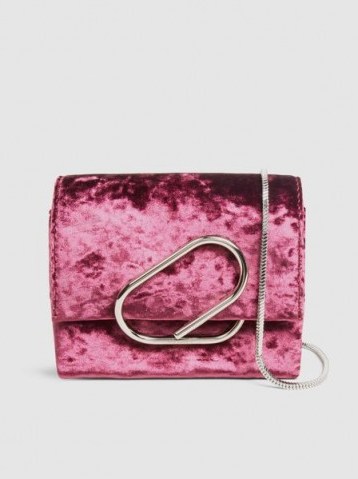 ‎3.1 PHILLIP LIM‎ Alix Micro Crushed Velvet Shoulder Bag | small luxe bags - flipped