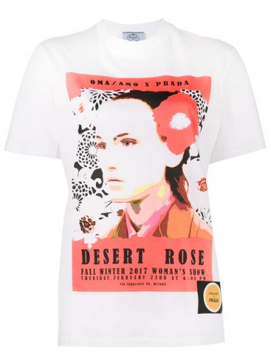PRADA Desert Rose T-Shirt / slogan t-shirts