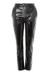 Topshop Premium Vinyl Trousers | black shiny pants | high shine