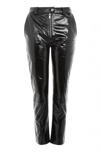 Topshop Premium Vinyl Trousers | black shiny pants | high shine - flipped