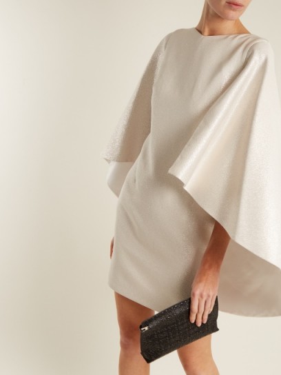 OSMAN Rebecca cape-sleeved dress ~ chic evening dresses
