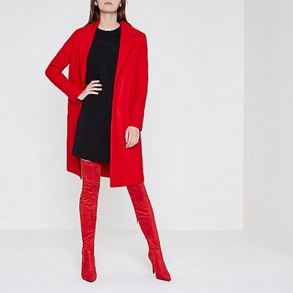 River Island Red pointed over-the-knee boots - flipped