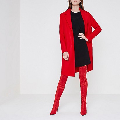 River Island Red pointed over-the-knee boots
