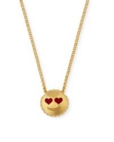 Roberto Coin Tiny Treasures Love Emoji Pendant Necklace |18-karat yellow gold necklaces | small pendants