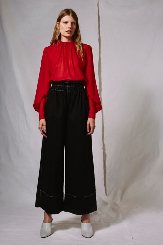 Topshop Ruched Waist Jeans by Boutique | wide leg