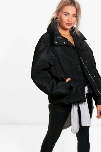 BOOHOO Sarah Boutique Oversized Padded Jacket - flipped