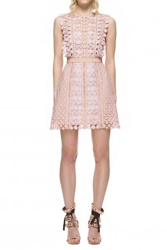 $309.00 Self Portrait Daisy Vine Lace Mini Dress - flipped