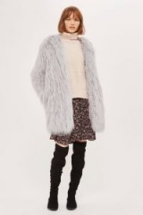 Story of Lola Shaggy Longline Coat | faux fur winter coats | fluffy glam jackets