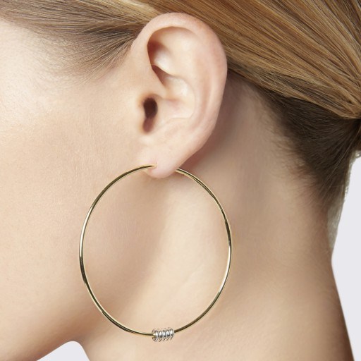 Spinelli Kilcollin LEELA HOOP EARRINGS ~ large chic hoops ~ stylish jewellery - flipped
