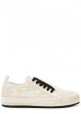 ANN DEMEULEMEESTER Stone velvet trainers | sports luxe sneakers