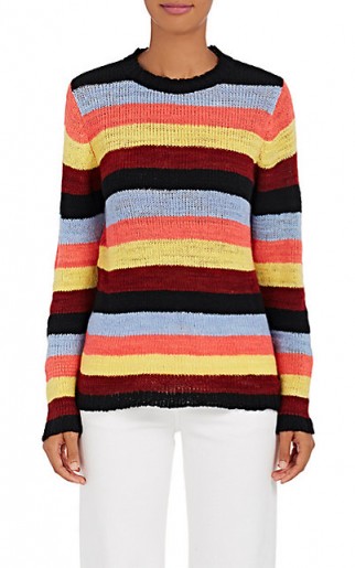 THE ELDER STATESMAN Picasso Striped Cashmere Sweater ~ slouchy knits ~ stripe sweaters