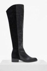 French Connection Tilly Knee High Flat Heel Leather Boots | winter footwear