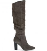 TREASURE & BOND x Something Navy Aiden Knee High Boot | slouchy grey suede winter boots