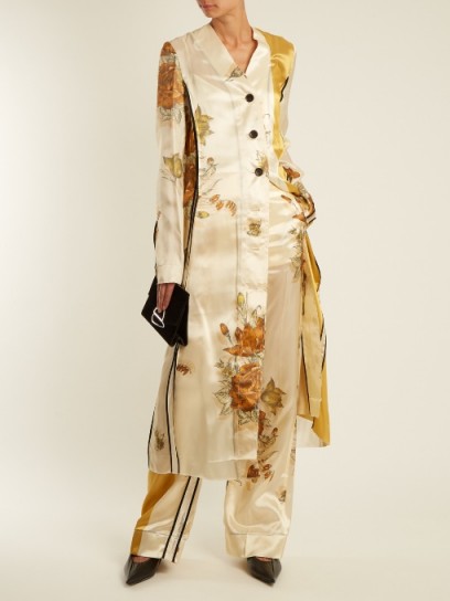 KWAIDAN EDITIONS Vallens raw-edge floral-print dress