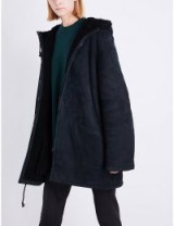 YEEZY Season 5 hooded shearling parka coat