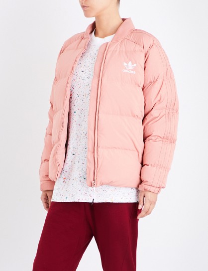 adidas pink puffer jacket