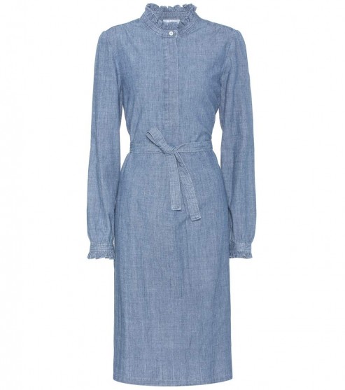 A.P.C. Astor cotton chambray dress | denim dresses