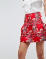ASOS Jacquard Lantern Mini Skirt / luxe style skirts