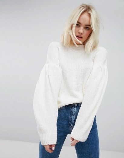 ASOS Jumper In Chenille With Wide Sleeves - flipped