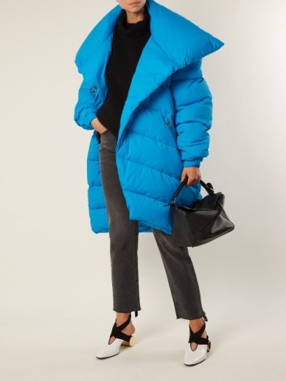 MARQUES’ALMEIDA Asymmetric quilted-down coat ~ oversized, chunky winter coats - flipped