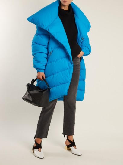 MARQUES’ALMEIDA Asymmetric quilted-down coat ~ oversized, chunky winter coats