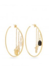 AURÉLIE BIDERMANN Barbizon pearl-embellished hoop earrings ~ large hoops ~ statement jewellery