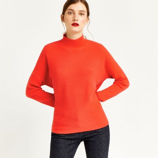 Warehouse BATWING RIB JUMPER | bright red jumpers - flipped
