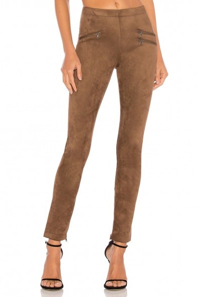 BCBGMAXAZRIA MORIS LEGGING light mocha | skinny brown pants - flipped