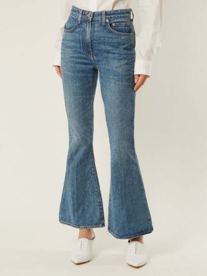 BROCK COLLECTION Belle kick-flare cropped jeans ~ ankle skimming flares - flipped