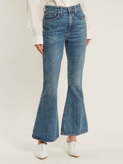 BROCK COLLECTION Belle kick-flare cropped jeans ~ ankle skimming flares