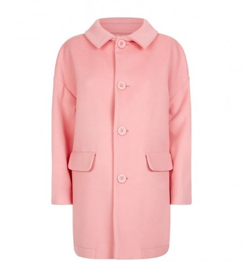 Boutique Moschino Quilted Blend Coat ~ pretty pink coats - flipped
