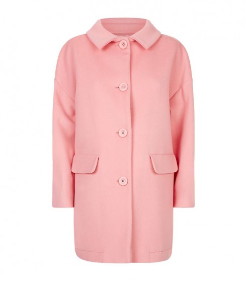 Boutique Moschino Quilted Blend Coat ~ pretty pink coats