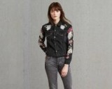 LEVI’S BOYFRIEND TRUCKER #floral #denim #embroidered #studded #jackets #kimora #black