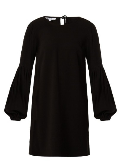 ELIZABETH AND JAMES Claudia scoop-neck crepe-cady dress ~ chic lbd - flipped