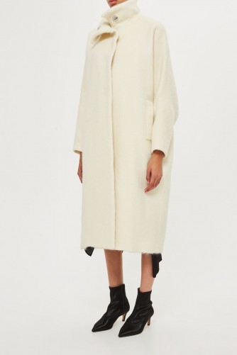 TOPSHOP Cocoon Sleeve Coat by Boutique – ivory coats – luxe style outerwear