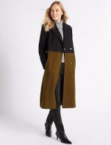 M&S COLLECTION Colour Block Coat / stylish winter coats