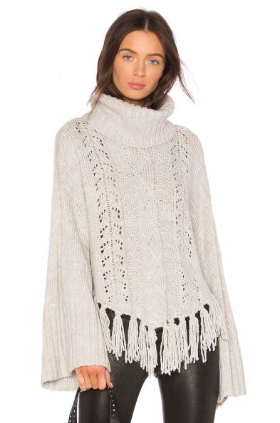 cupcakes and cashmere PRILLA FRINGE SWEATER | chunky tasseled wide sleeve sweaters | fringed jumpers