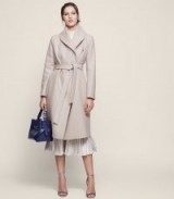 REISS DEENA WOOL BLEND WRAP NECK COAT PARCHMENT / stylish winter coats
