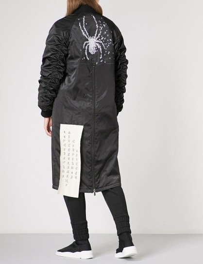 D.GNAK Spider-print shell bomber coat | long jackets - flipped