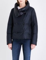 DIESEL W-Desir-B shell puffer jacket ~ black padded high neck jackets