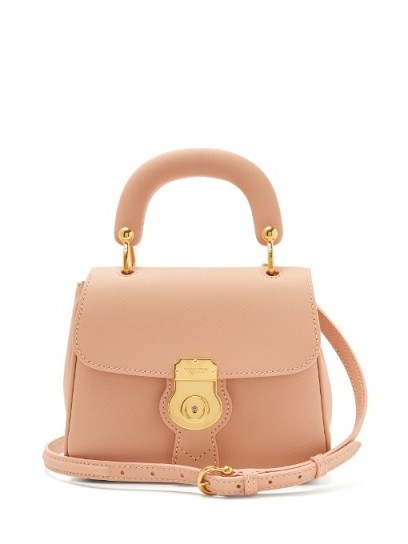 BURBERRY DK88 leather bag ~ small pink luxe bags - flipped