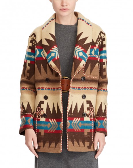 POLO RALPH LAUREN Double-Breasted Ranch Coat / printed coats