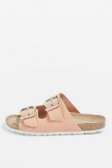 TOPSHOP Finch Sliders – pink slide sandals